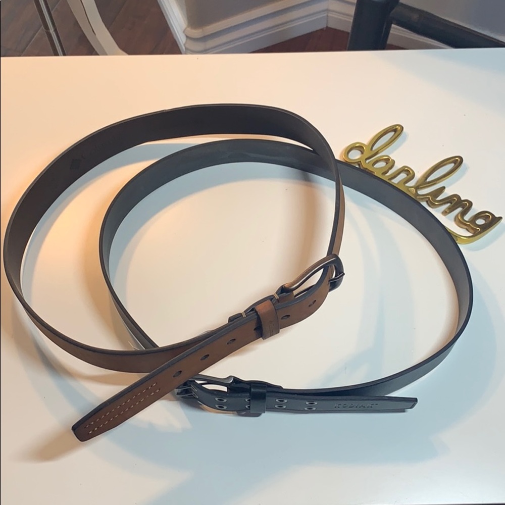 NWOT bundle of 2 belts size 38 men's